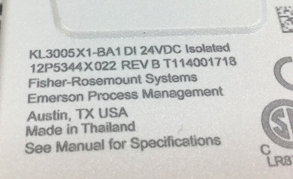 Emerson Charm  KL3005X1-BA1 DI 24VDC  DI ISO 24V      3E-31