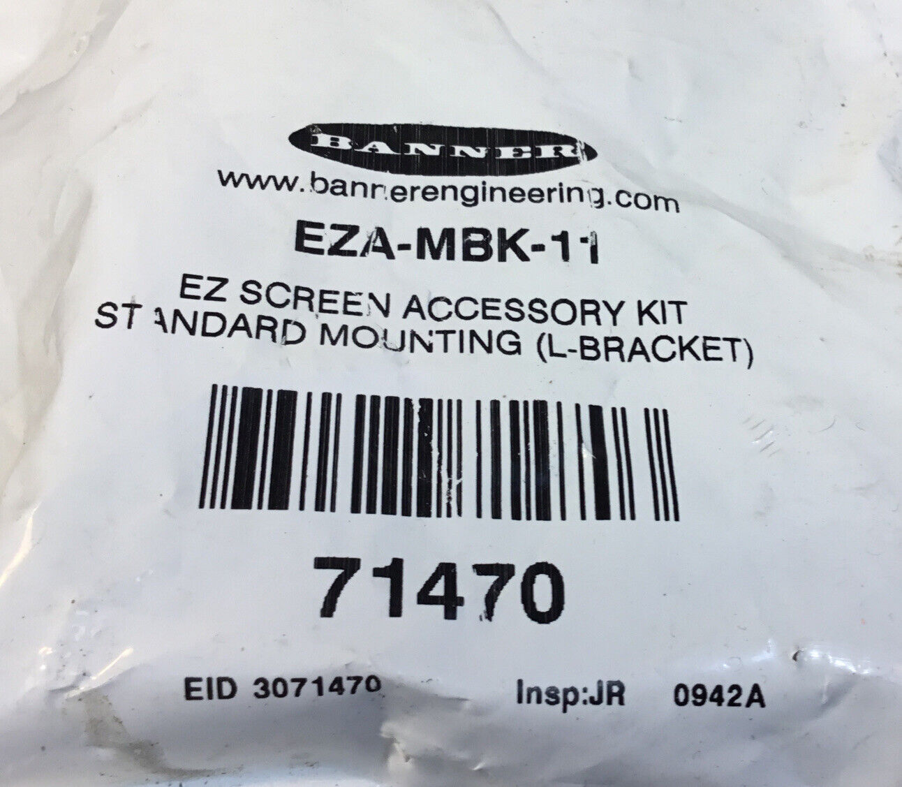 BANNER EZA-MBK-11 / 71470 STANDARD MOUNTING (L-BRACKET)    6D