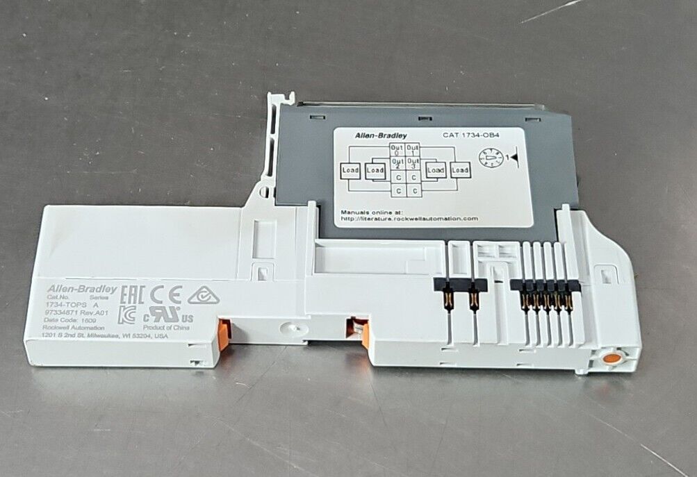 Allen-Bradley 1734-OB4 Ser.C / 1734-TOPS.  PLC Output Module.      3B-18
