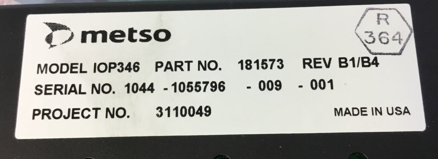 METSO  181573  PLC MODULE MODEL  IOP346  REV. B1/B4    3C-7