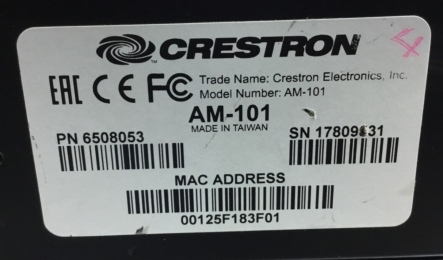 Crestron AM-101  AirMedia  PN 6508053    3D-23