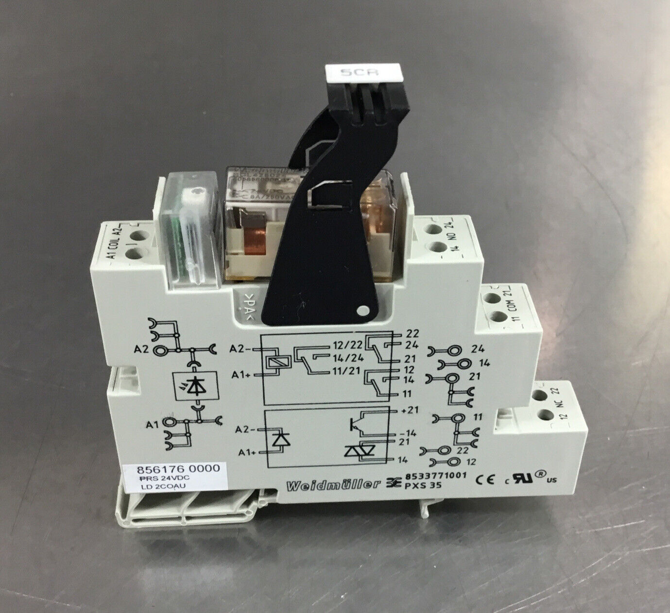 Weidmuller 8533771001 PXS 35 Din Rail Mount + RCL425024  4058500000 Relay  4B-21