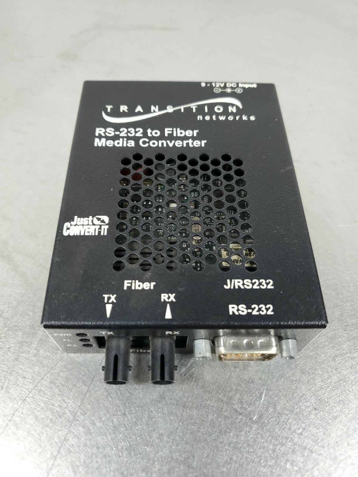 Transition Networks J/RS232-TF-01 Just-Convert-It SA Media Converter   3D-3