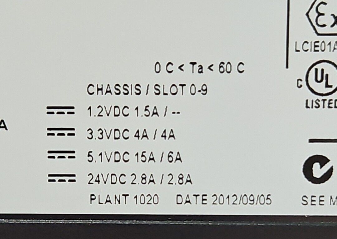 Allen-Bradley 1756-A10/B Controllogix Slot Chassis.                        3C-13