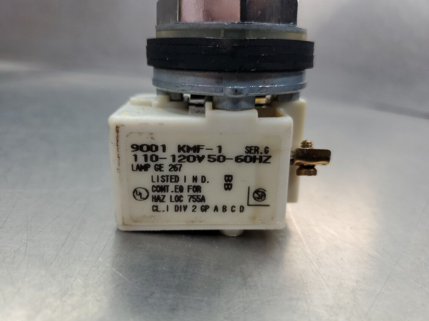SQUARE D 9001-KMF-1 SER G Selector Switch, 110-120V.                       4E-21