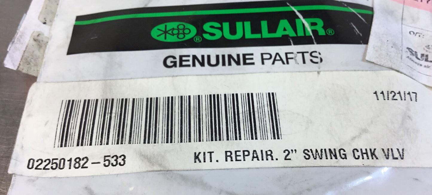 Sullair  02250182-800  Repair Kit 2” Swing Chk Vlv      Loc.6A