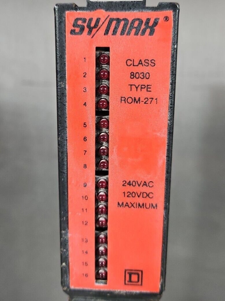Square D Sy/Max ROM271 8030 Relay Output Module.                        Loc3A-27