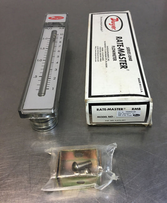 DWYER RATE MASTER RMB CAT# 57-162642-00 FLOWMETER   6E