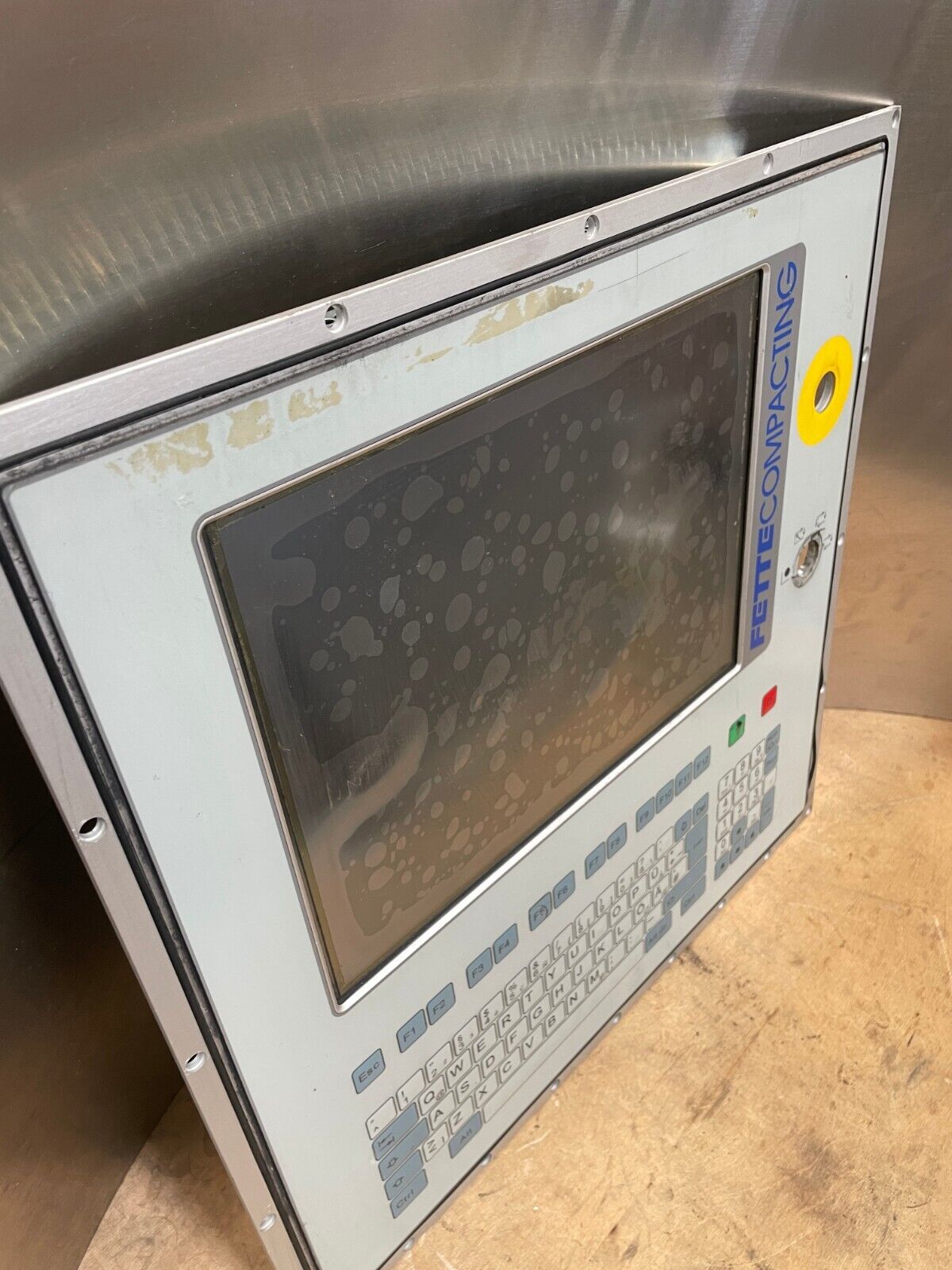 Fette Compacting 5d5502 White & Silver 1-Port Simatic Panel with Keyboard