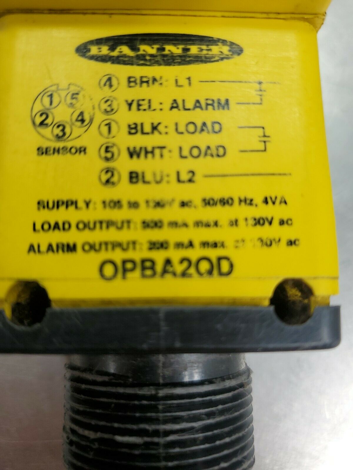 BANNER Engineering Photoelectric Sensor OPBA2QD                           5E