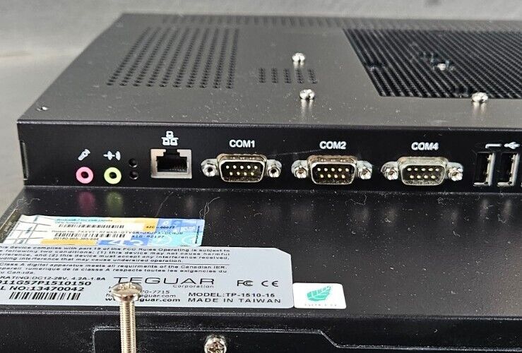 TEGUAR TP-4010-15 BKFTKFT J1900-2.0-4G-256G SSD Indust Touchscreen PC     Loc 3F