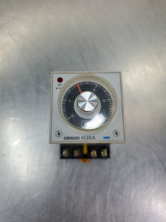 Omron H3BA-8 Timer Module w/2-M4X20 Base Module.                           4C-25