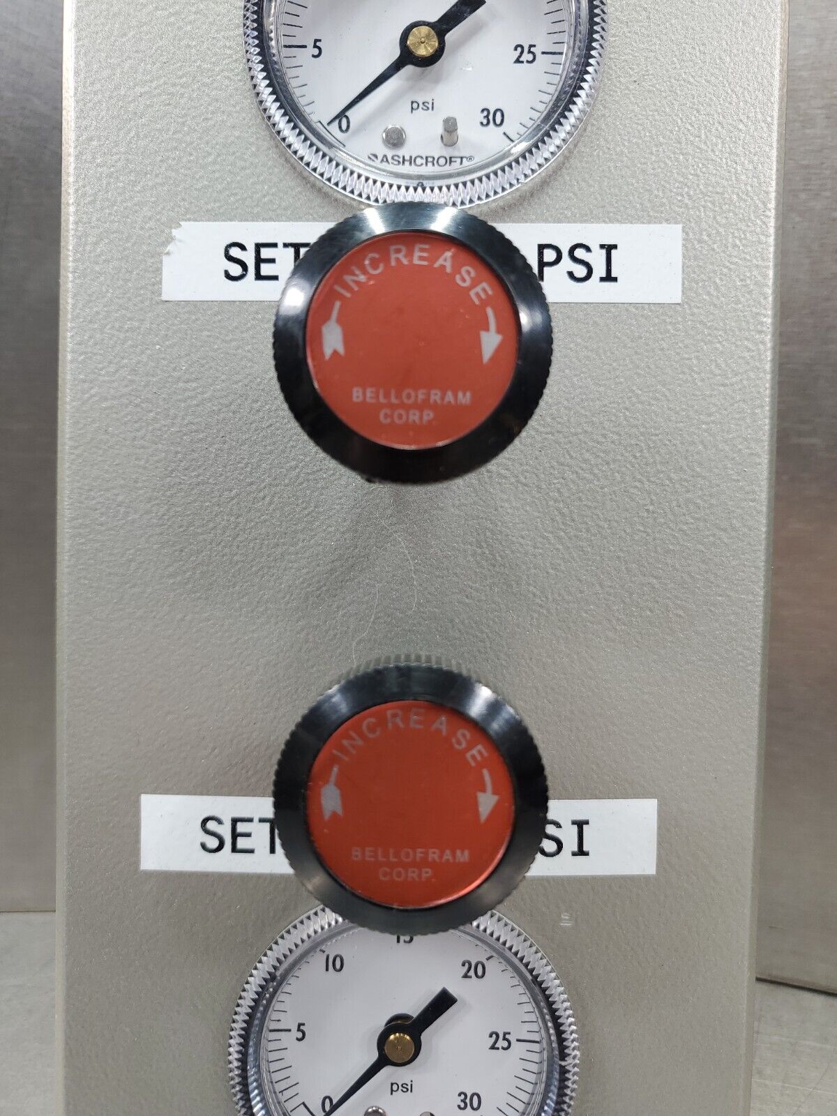 BEOFRAM PRESSURE REGULATOR MODULE w/ASHCROFT 595-04 PSI METER.                6C