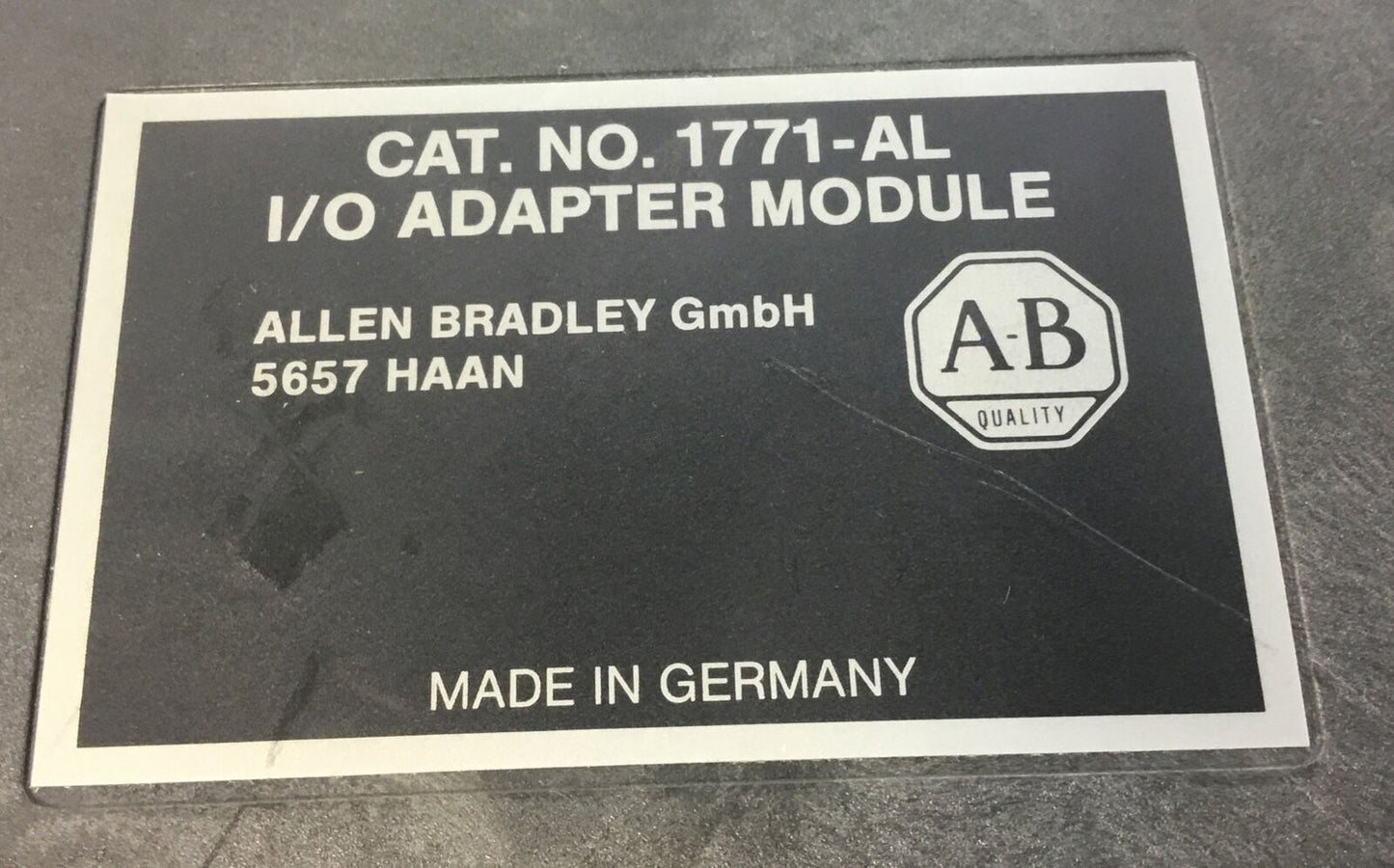 ALLEN BRADLEY 1771-AL  I/O ADAPTER MODULE PLC-2    3H