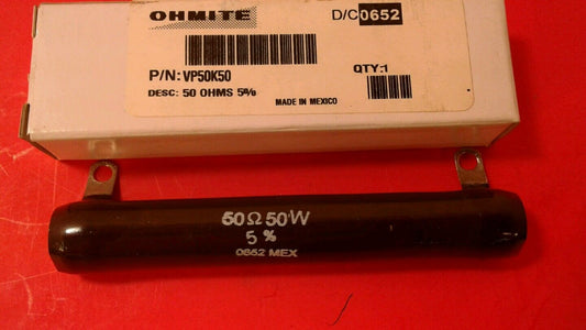 VP50K50 Ohmite, 50 Watt 50 Ohm 5%  Resistor     4B