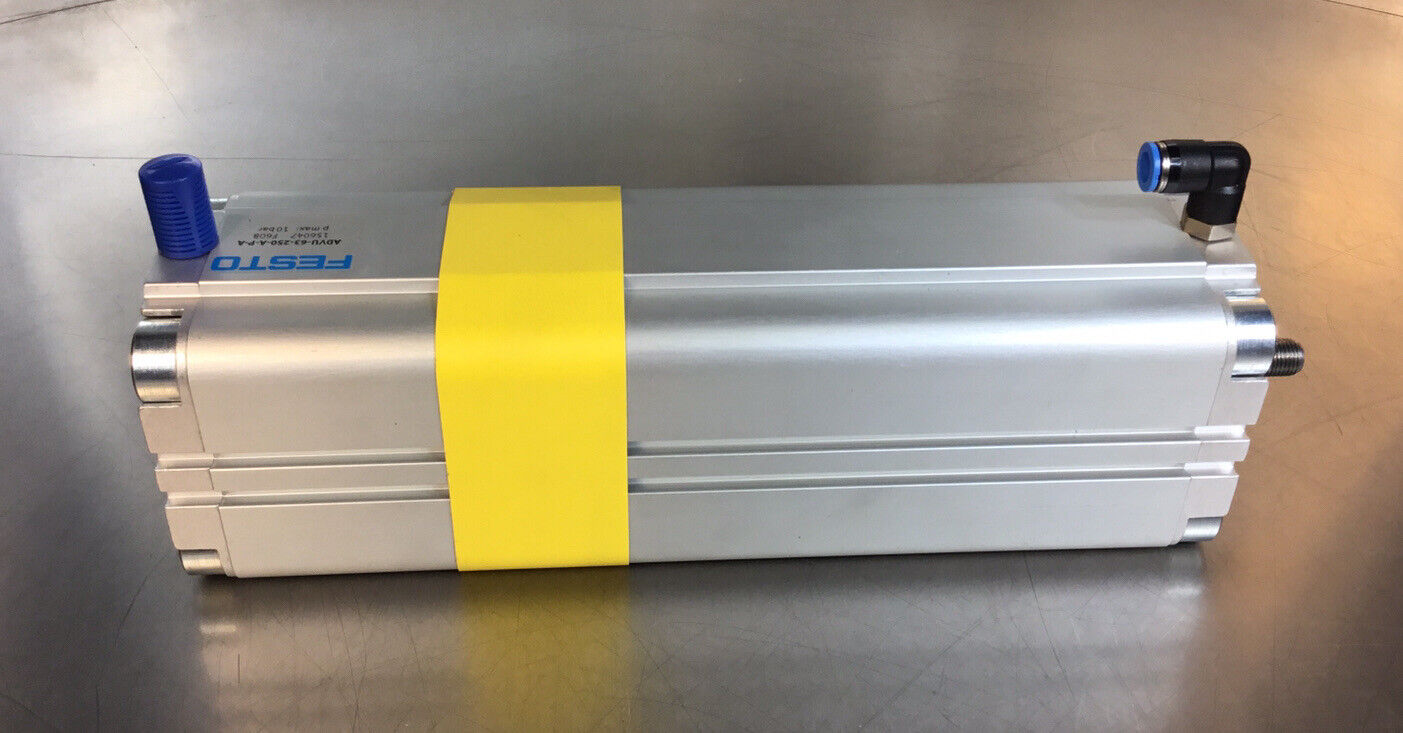 FESTO  ADVU-63-250-A-P-A   COMPACT CYLINDER 250MM STROKE 15607 F608   6D