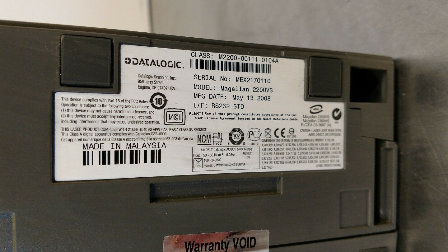 DATALOGIC M2200-00111-0104A Fixed Mount Scanner BIN#3