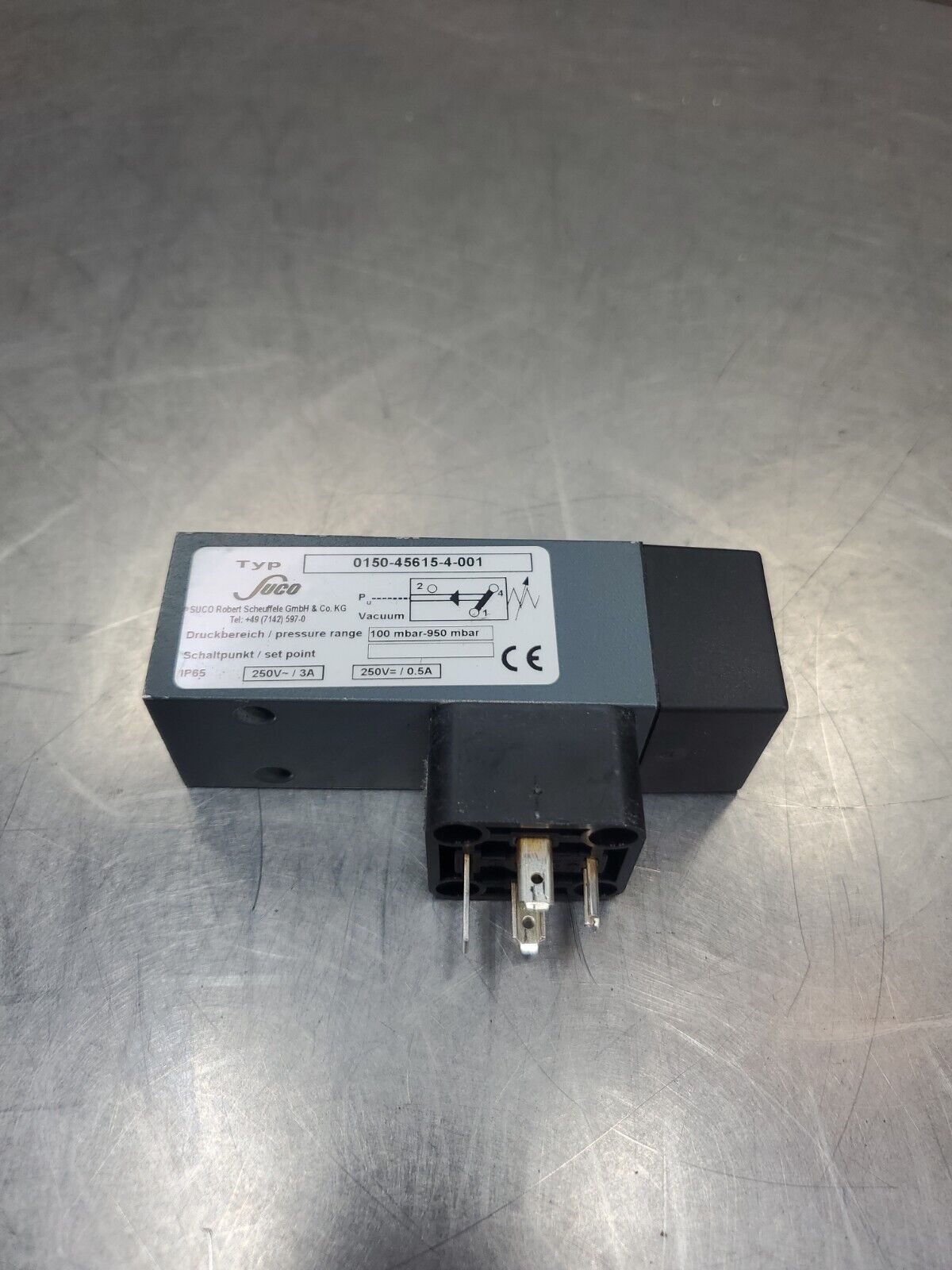 SUCO 0150-45615-4-001 100-950 mbar 250V 3A VACUUM SWITCH.                  6D-13