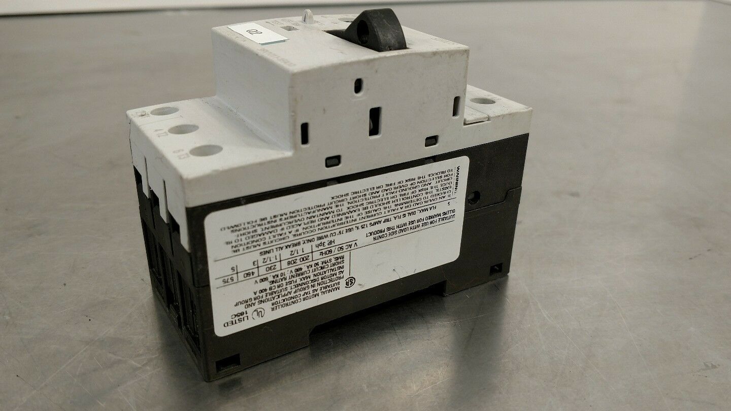SIEMENS SIRIUS 3RV1011-1FA10 CIRCUIT BREAKER 3.5-4.5A 400V 40A             4E-13