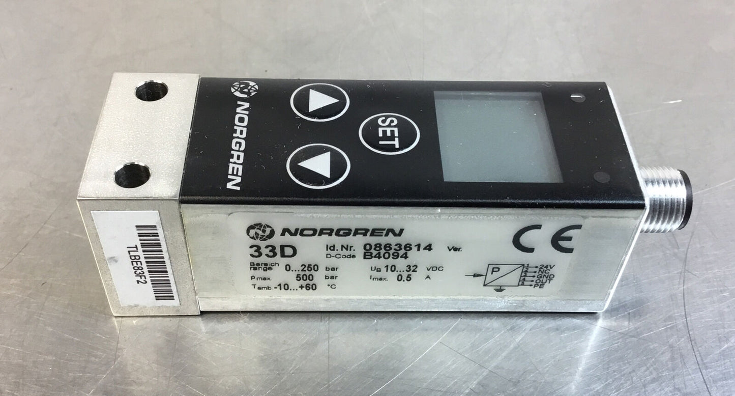 Norgren  0863614  Pressure Switch  33D   6D