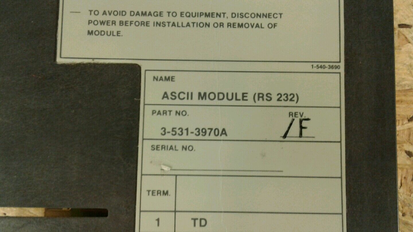 Cincinnati Milacron ASCII Communication Module 3-531-3970A                   AUC
