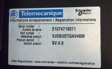 Load image into Gallery viewer, Telemecanique VJDSUDTGAV46M VJD Lite V4.6 Single USB Cable SN: 21074719071    3C
