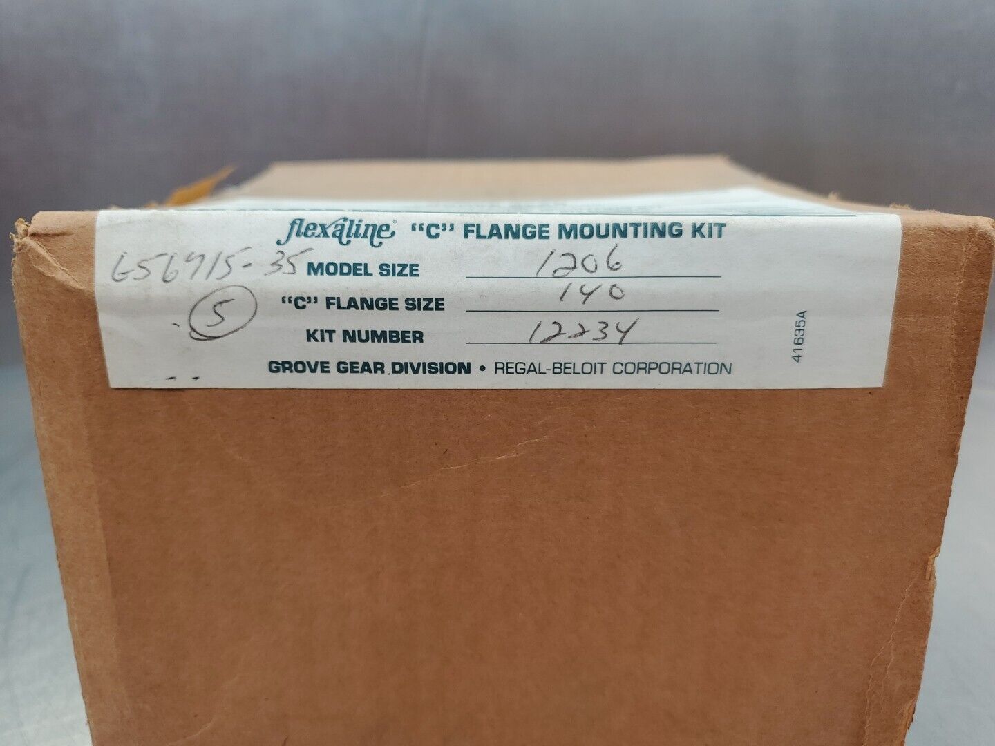Grove Gear FLEXALINE Kit#12234 (M#1206) "C" Flange Mounting Kit.           4E-28