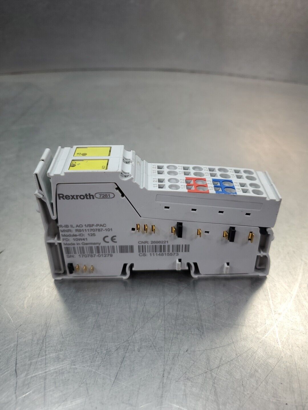 REXROTH R-IB IL AO 1/SF-PAC MNR:R911170787-101 Module.                     3C-22