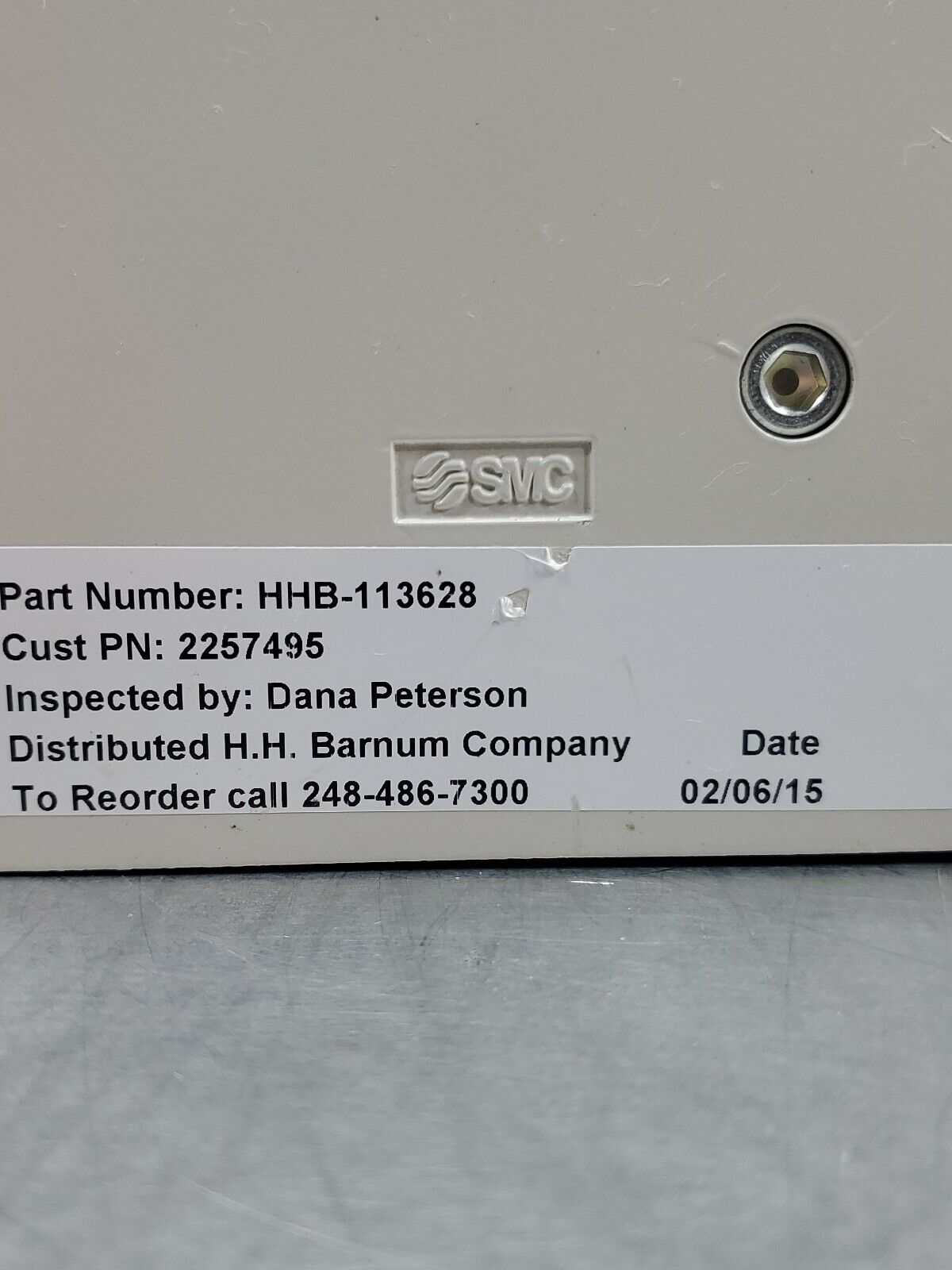 SMC HHB-113628 Manifold w/(6) VDC4100-5 Solenoid Valves & US21928 Modules  6E-10