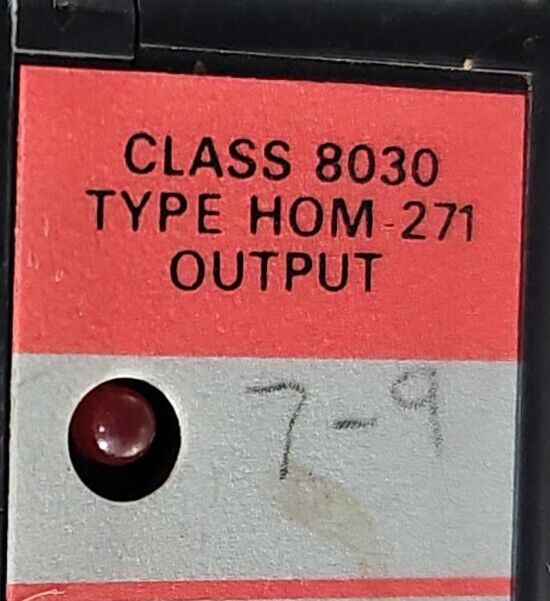 SQUARE D SY/MAX HOM-271  8030 SERIES A OUTPUT MODULE.                   Loc3A-21