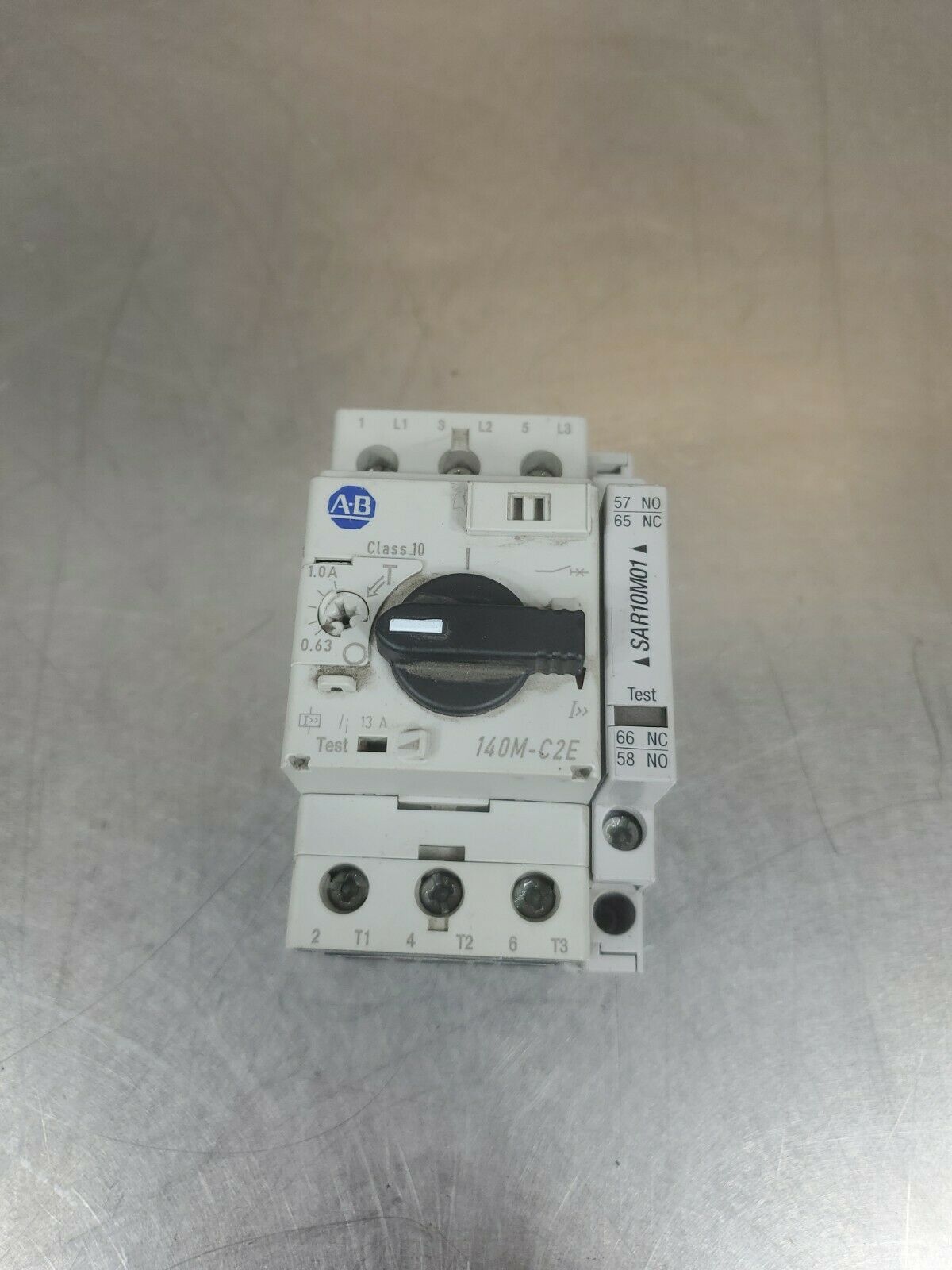 Allen Bradley 140M-C2E-B10 Manual Starter with AB 140M-C-A Contactor         4H