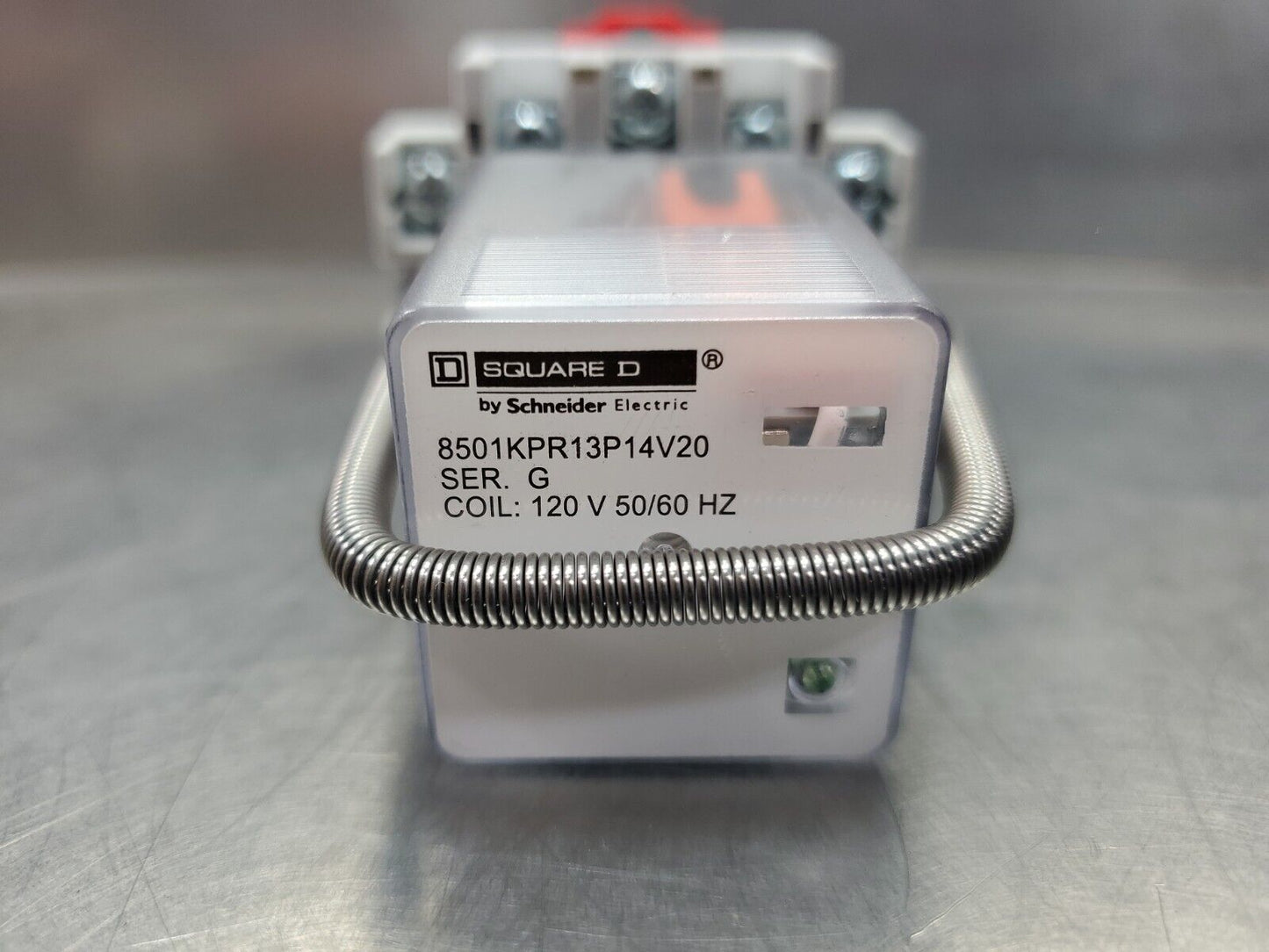 SQUARE D 8501KPR13P14V20 Ser. G 120V 50/60Hz Purpose Relay.                 4C-1