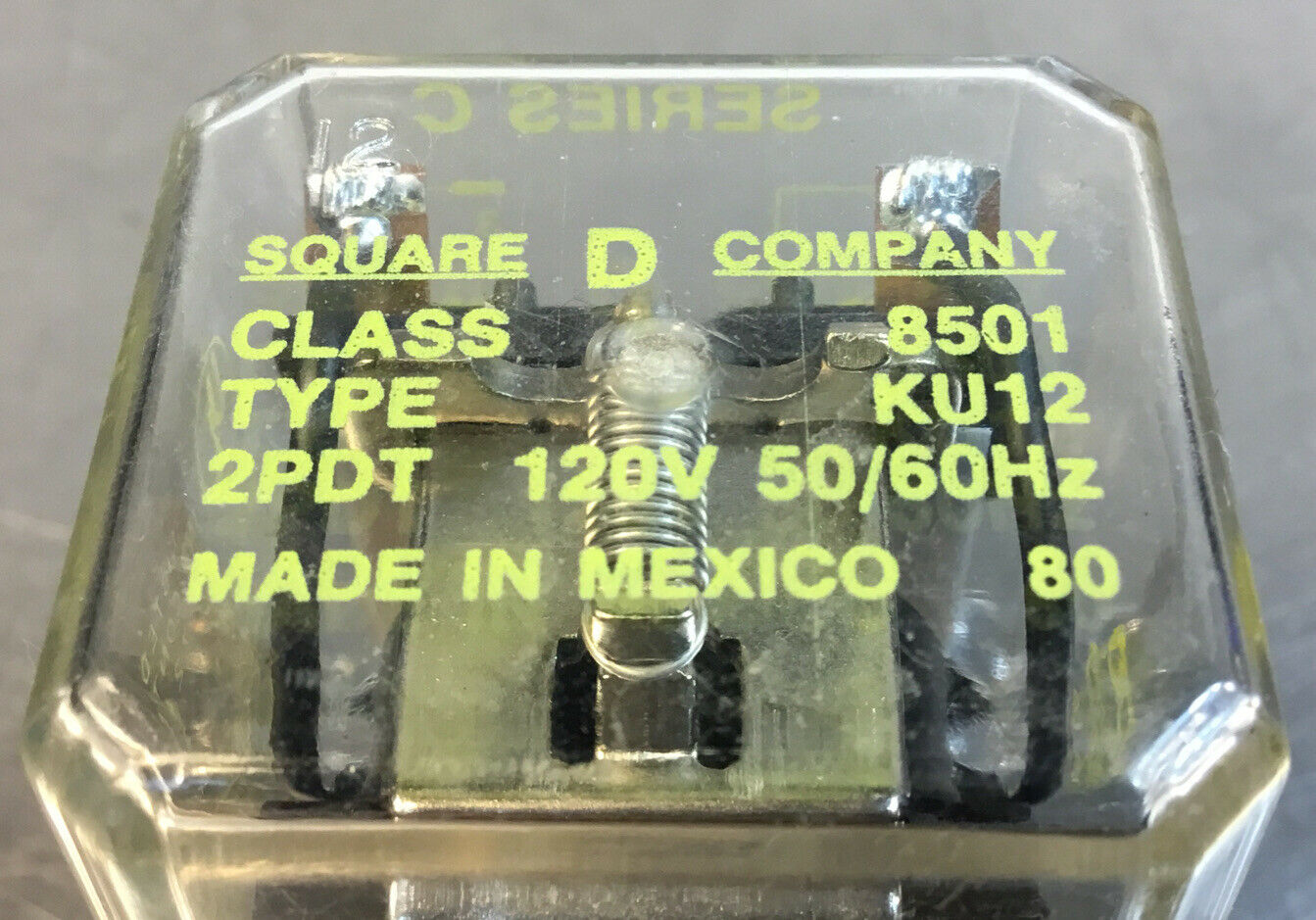 SQUARE D  8501 KU12  SER. C Relay    4C