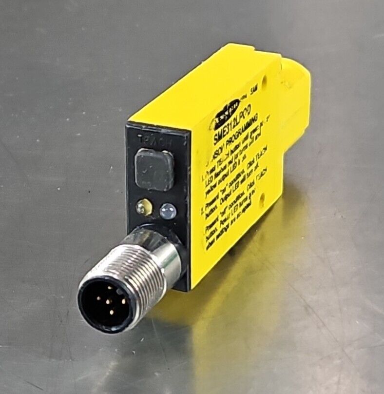 BANNER SME312LPCQD Mini-Beam Retroreflective Sensor 10-30 VDC.          Loc5E-21