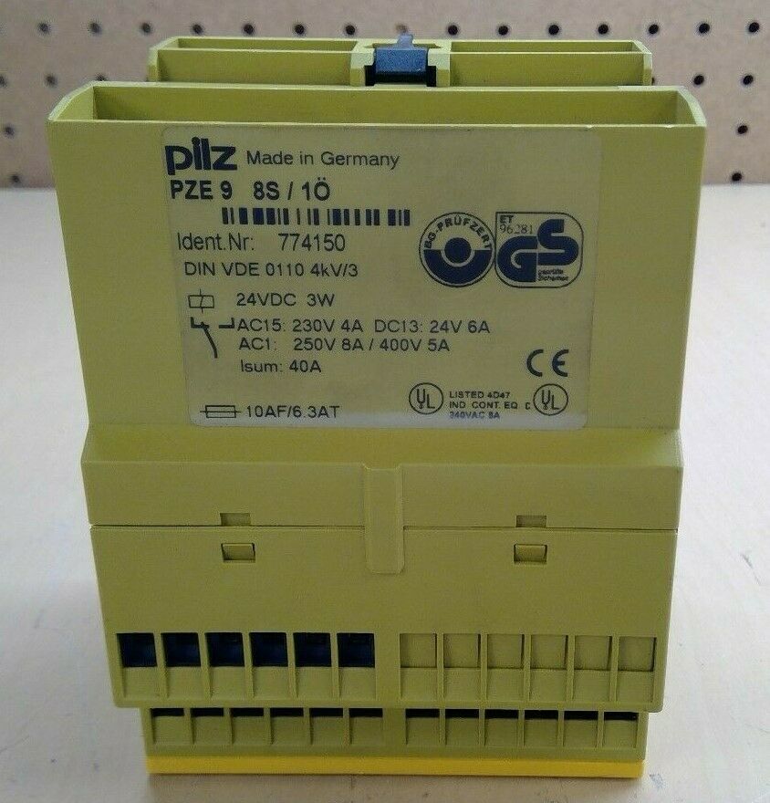 Pilz PZE 9 8S/1O ( 774150 ) Safety Relay Expander Module                    3D-9