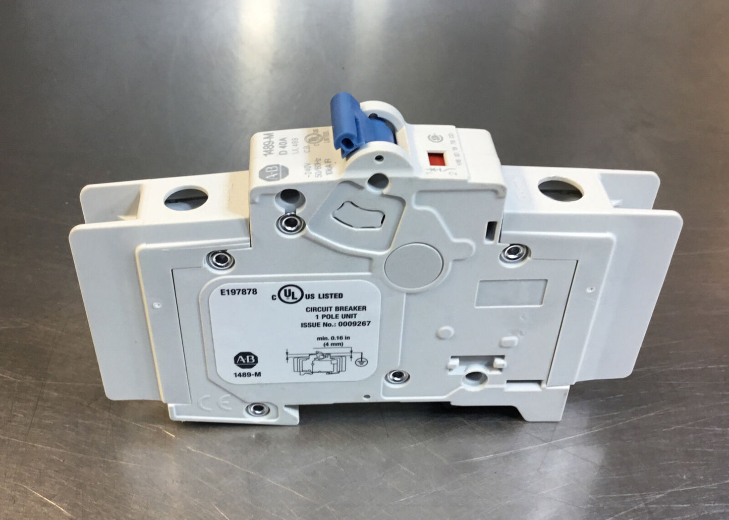 Allen Bradley  1489-M1D400  /D  1 Pole D Curve, 40A Circuit Breaker     4C