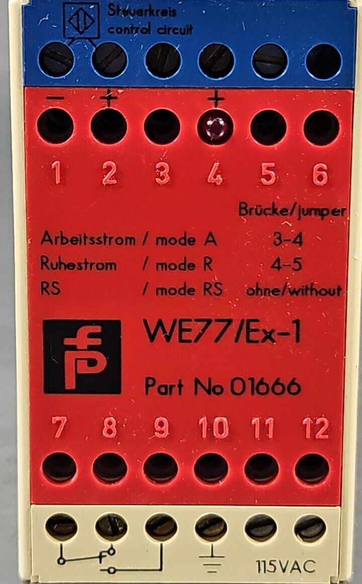 PEPPERL+FUCHS WE77/Ex-1 SWITCH AMPLIFIER                                   3B-22