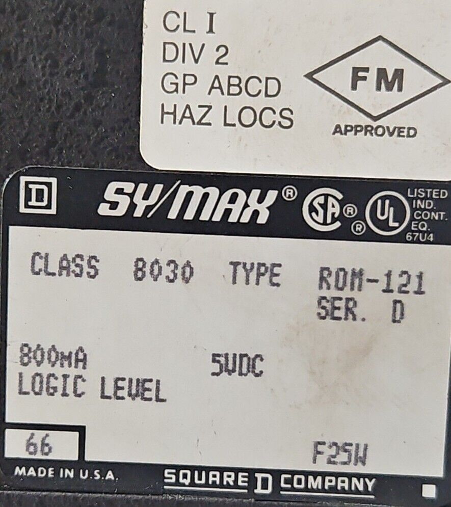 SY/MAX SQUARE D SERIES D CLASS 8030 TYPE ROM-121 ANALOG OUTPUT.         Loc3B-31