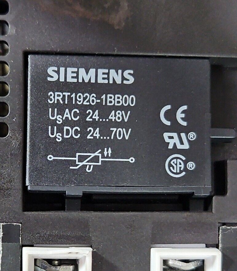 Siemens 3RT1044-1BB40/3RH1921-2HA22/ 3RT1926-1BB00 Power Contactor         4E-24