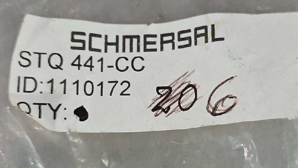 Schmersal STQ 441-CC Industrial Control System.                         Loc 4G-1