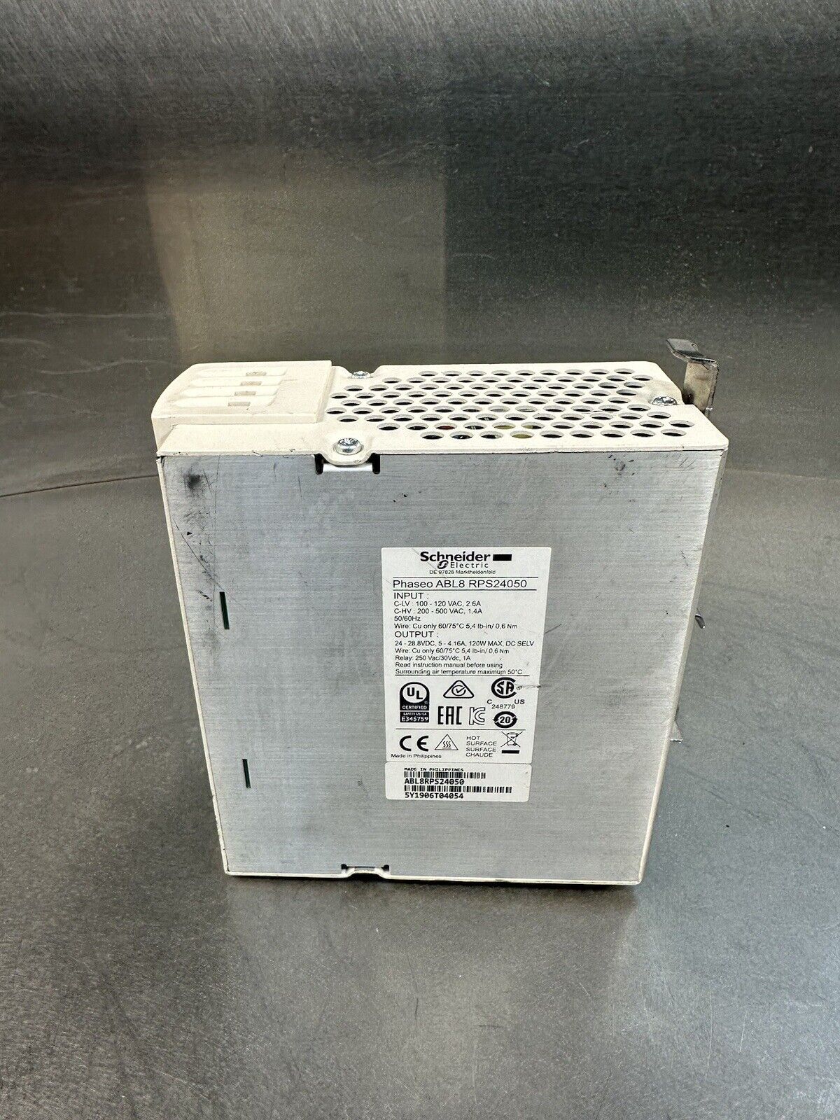 Schneider Switch Power Supply ABL8RPS24050 24V 5A (BIN-1.1.1 ...