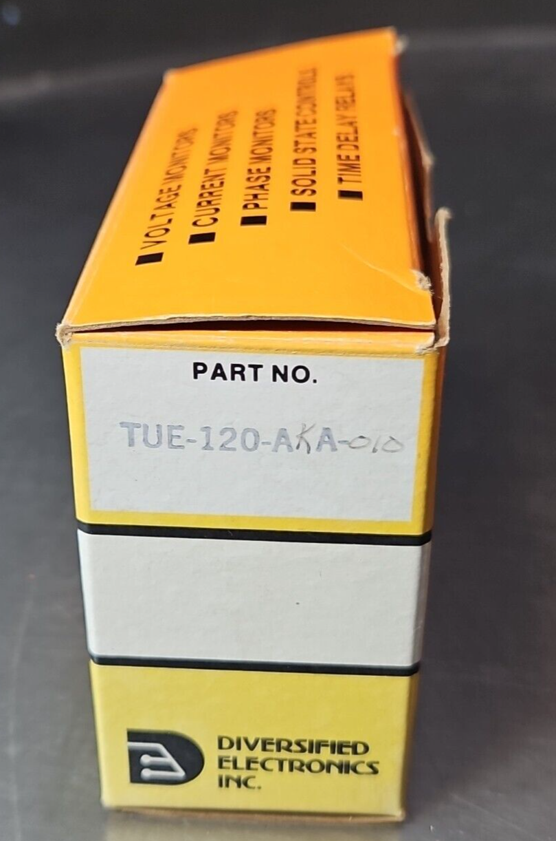 Diversified Electronics TUE-120-AKA-010 TIME DELAY RELAY.               Loc3E-19