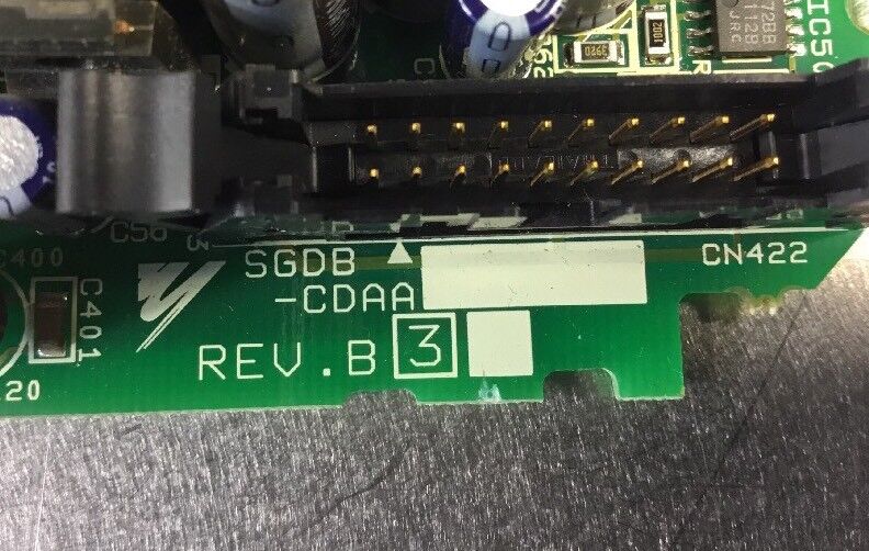 YASKAWA SGDB-CDAA REV.B3 SERVA PAK BOARD.     3B