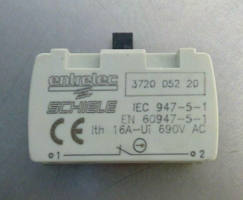 Entrelec - 3720 052-20 - Contact Block 690 VAC                                4D