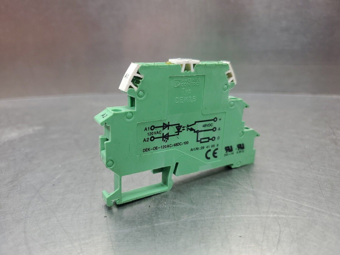 Phoenix Contact TYP DEK1.5 DEK-OE-120AC/48DC/100 Module.                    4C-1