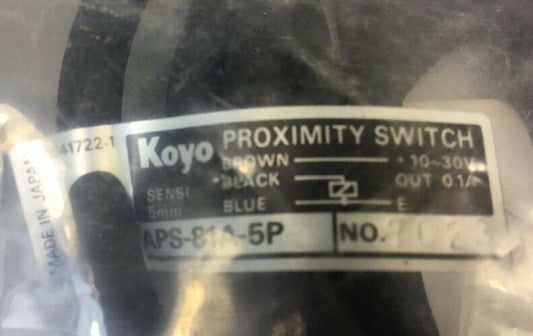 KOYO INTERNATIONAL APS-81A-5P Proximity Switch     5E
