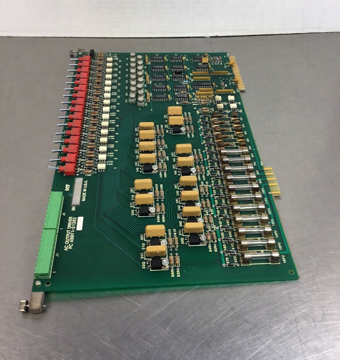 KEARNEY & TRECKER AC OUTPUT DRIVER CIRCUIT BOARD 1-21282 121282 REV 10   3D-18