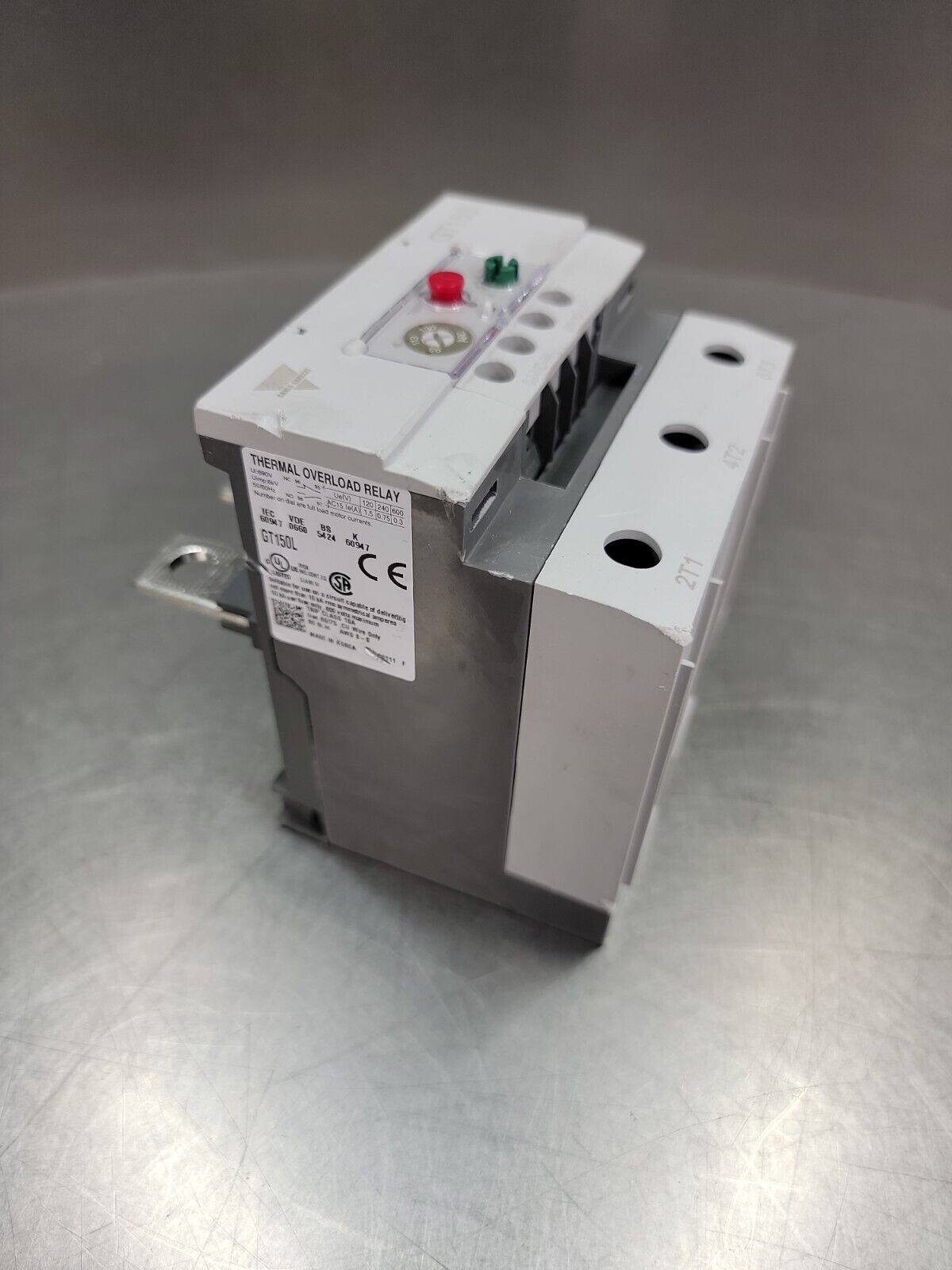 CARLO GAVAZZI GT150L 95-130ARC Motor Current Thermal Overload Relay loc.4C