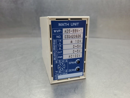Watanabe WVP-ADS-99N-1, 10V Math Unit - 8 Pin.                             4B-19