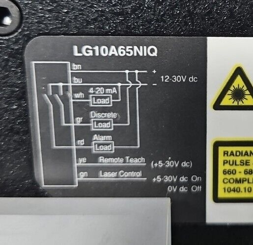 Banner L-GAGE LG10 / L-GAGE LG5 / LG10A65NIQ.                           Loc5D-16
